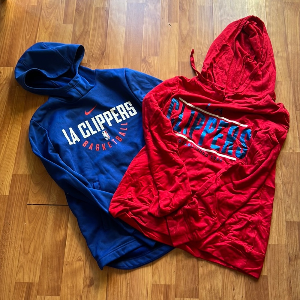 Two clippers sweatshirts
